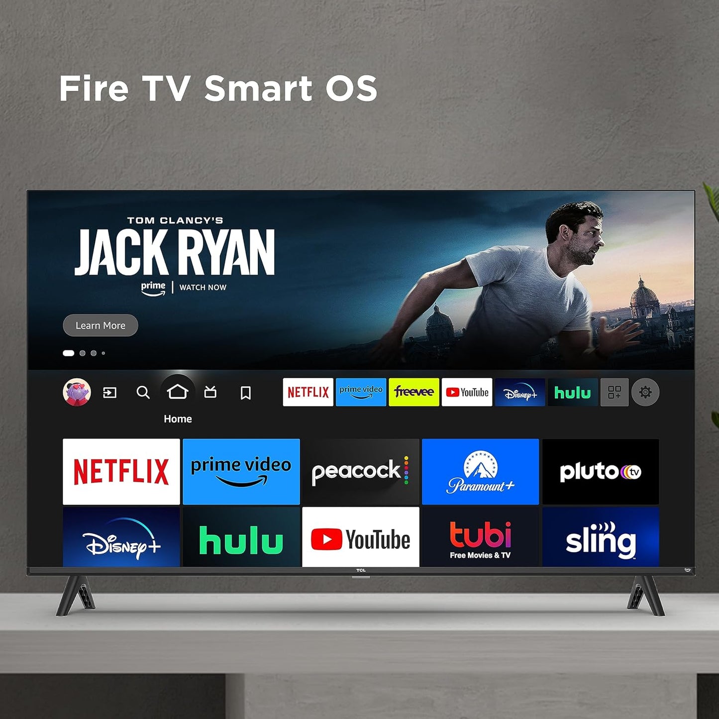 TCL 40-Inch Class S3 1080p LED Smart TV with Fire TV (40S350F, 2023 Model), Alexa Built-in, Apple AirPlay Compatibility, Streaming FHD Television,Black